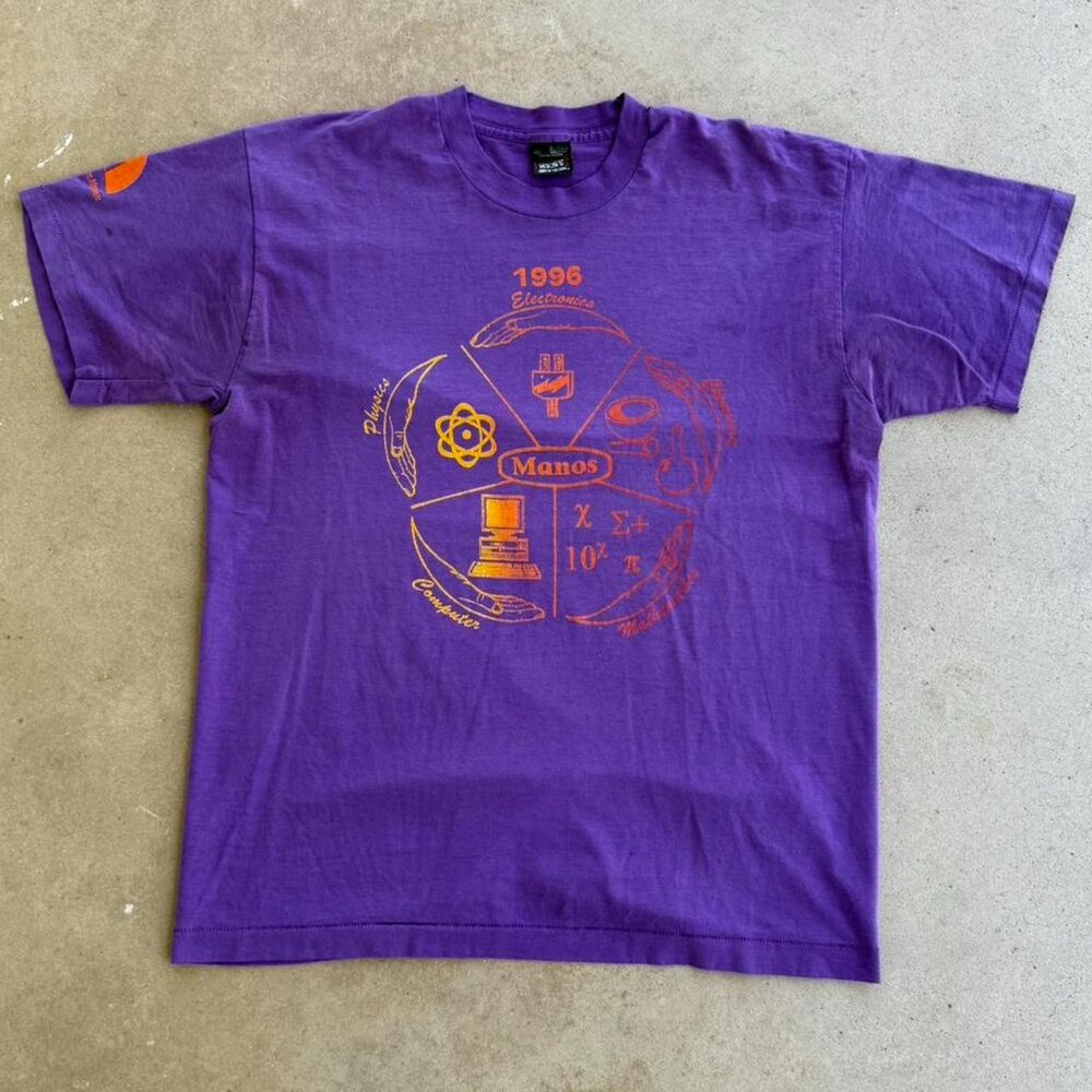 VINTAGE 1996 UNIVERSITY OF NEW MEXICO PURPLE SINGLE STITCH GRAPHIC TEE